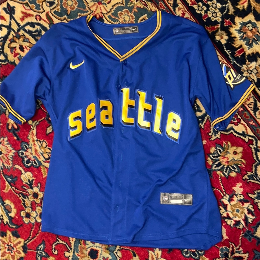 Seattle Blue Baseball Jersey